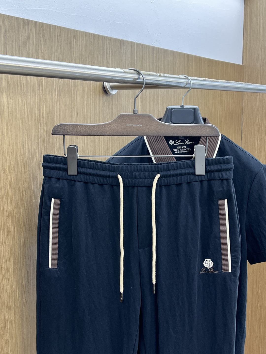 早春/套 Loro Piana 🔥🔥春夏新款简约休闲套装 精选新疆长绒棉 纱线环保染色定型 面料洗水上身