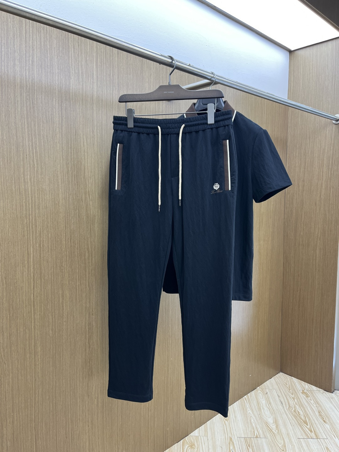 早春/套 Loro Piana 🔥🔥春夏新款简约休闲套装 精选新疆长绒棉 纱线环保染色定型 面料洗水上身