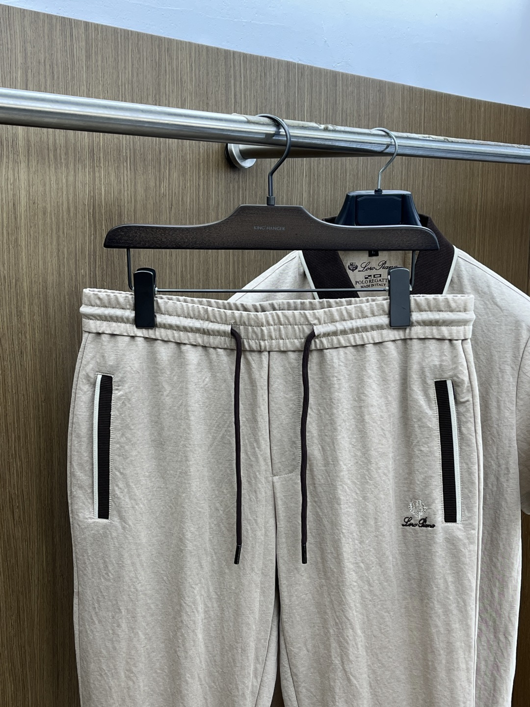 早春/套 Loro Piana 🔥🔥春夏新款简约休闲套装 精选新疆长绒棉 纱线环保染色定型 面料洗水上身