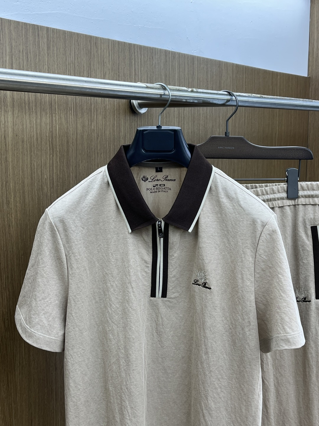 早春/套 Loro Piana 🔥🔥春夏新款简约休闲套装 精选新疆长绒棉 纱线环保染色定型 面料洗水上身