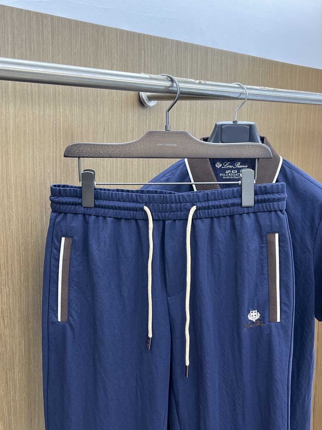 早春/套 Loro Piana 🔥🔥春夏新款简约休闲套装 精选新疆长绒棉 纱线环保染色定型 面料洗水上身