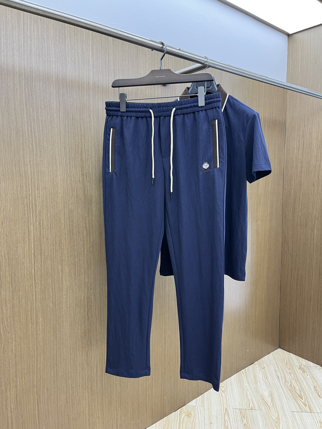 早春/套 Loro Piana 🔥🔥春夏新款简约休闲套装 精选新疆长绒棉 纱线环保染色定型 面料洗水上身