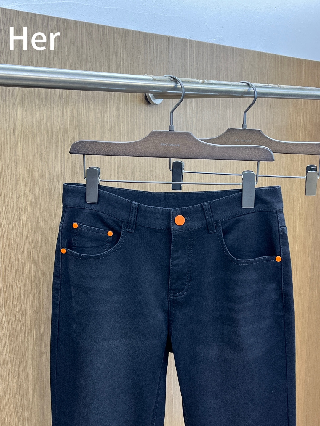 支持年后 秋冬 Her 🔥🔥秋冬新品休闲牛仔裤 官网同步发售，裤身工艺设计，进口客供辅料、面料定制，代工