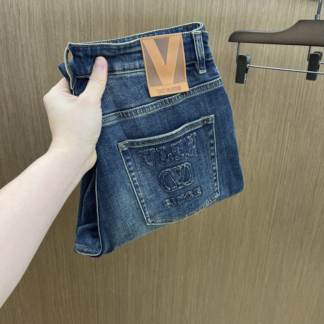 新款 秋冬 Vltn 🔥🔥高端牛仔 25SS秋冬最新款原单牛仔裤 柜台同步发售 原版定制复刻 客供五金辅