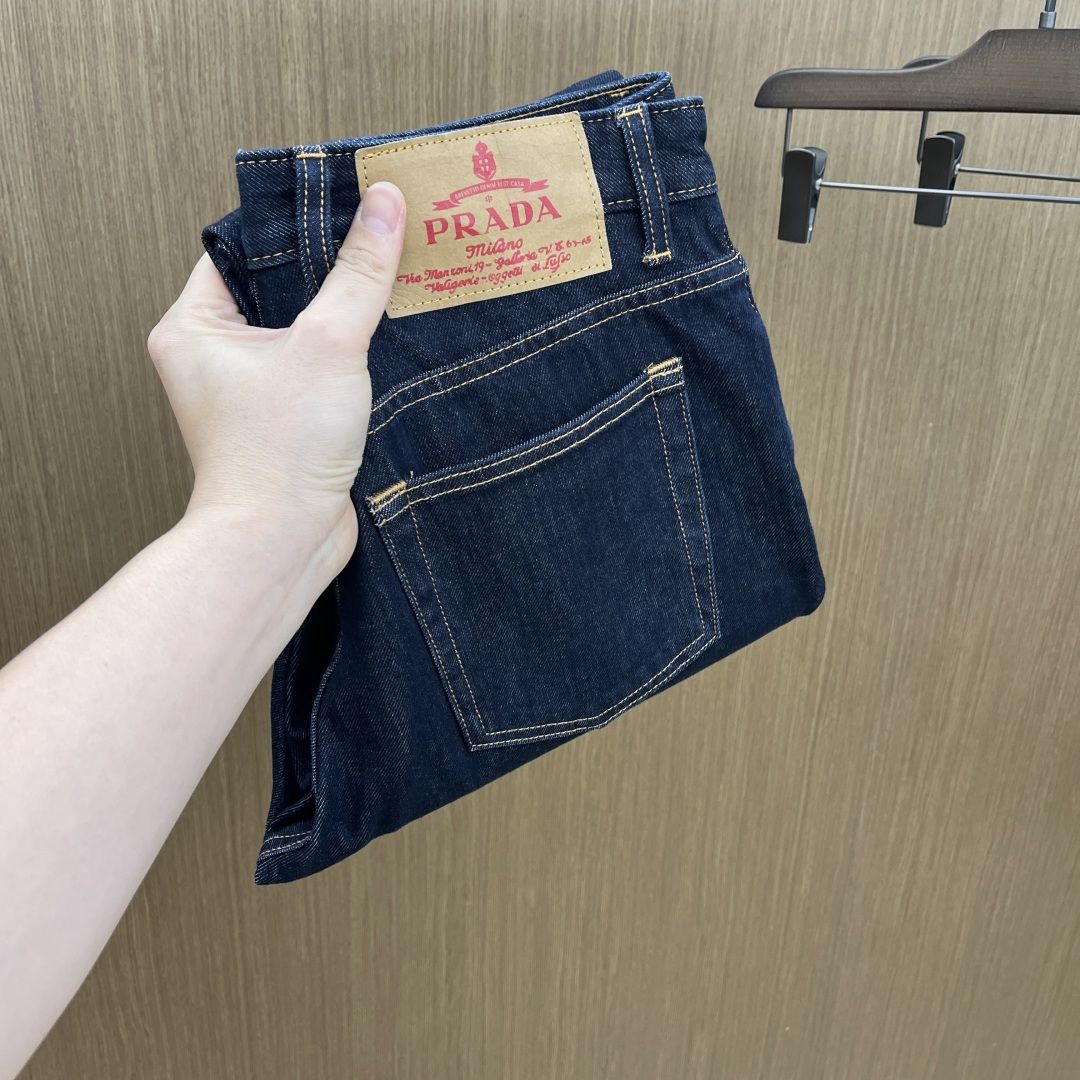 新款 秋冬 PD 🔥🔥高端牛仔 25SS秋冬最新款原单牛仔裤 柜台同步发售 原版定制复刻 客供五金辅料 