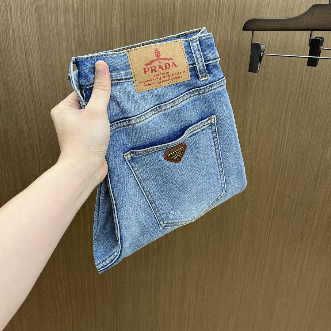 新款 秋冬 PD 🔥🔥高端牛仔 25SS秋冬最新款原单牛仔裤 柜台同步发售 原版定制复刻 客供五金辅料 