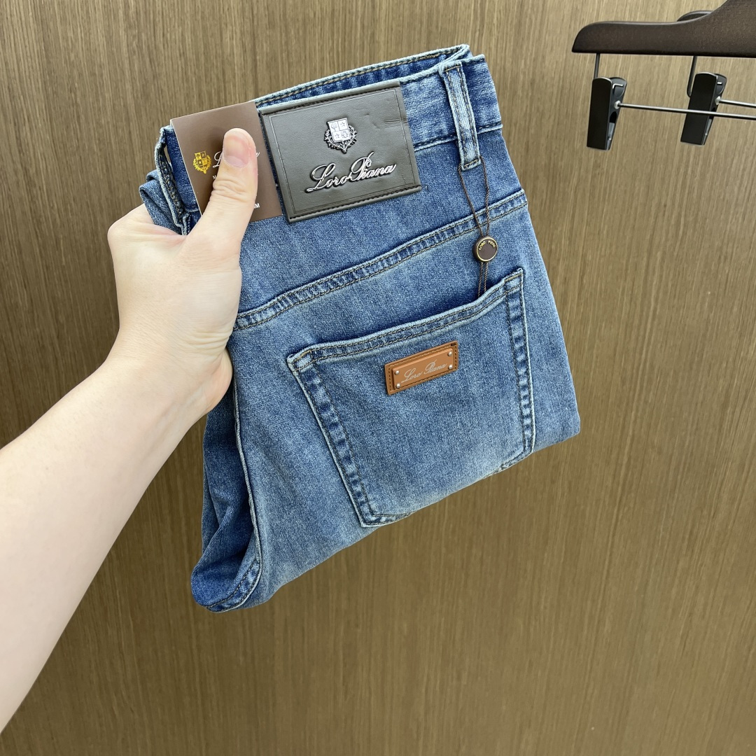 早春款 Loro Piana 🔥🔥高端定制 26早春新款薄款牛仔裤 柜台同步发售 原版定制复刻 客供五金