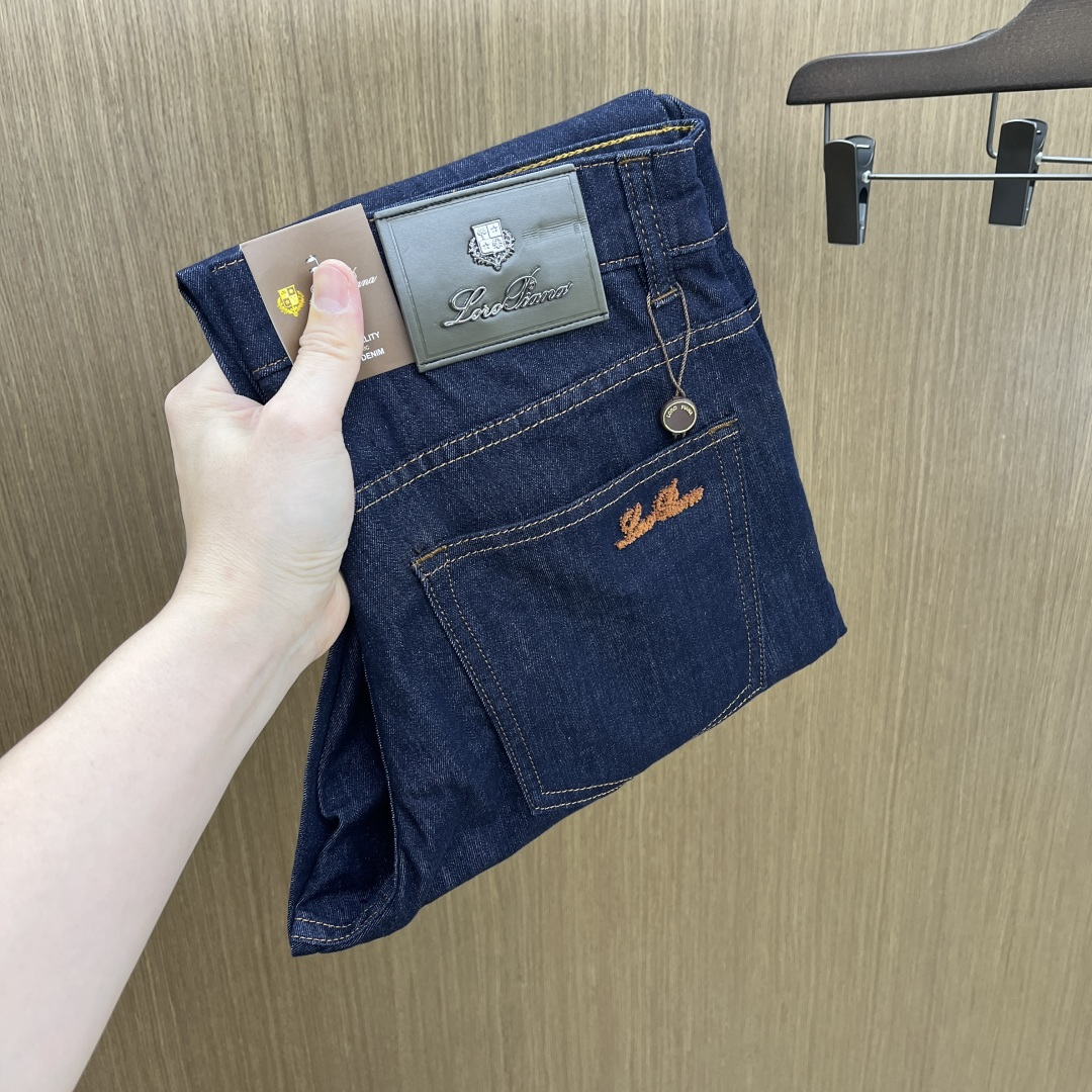 早春款 Loro Piana 🔥🔥高端定制 26早春新款薄款牛仔裤 柜台同步发售 原版定制复刻 客供五金