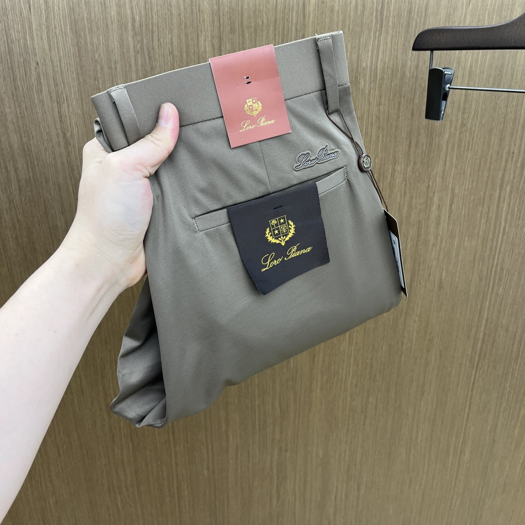 早春款 Loro Piana 🔥🔥高端定制 26早春新款薄款休闲西裤 柜台同步发售 原版定制复刻 客供五