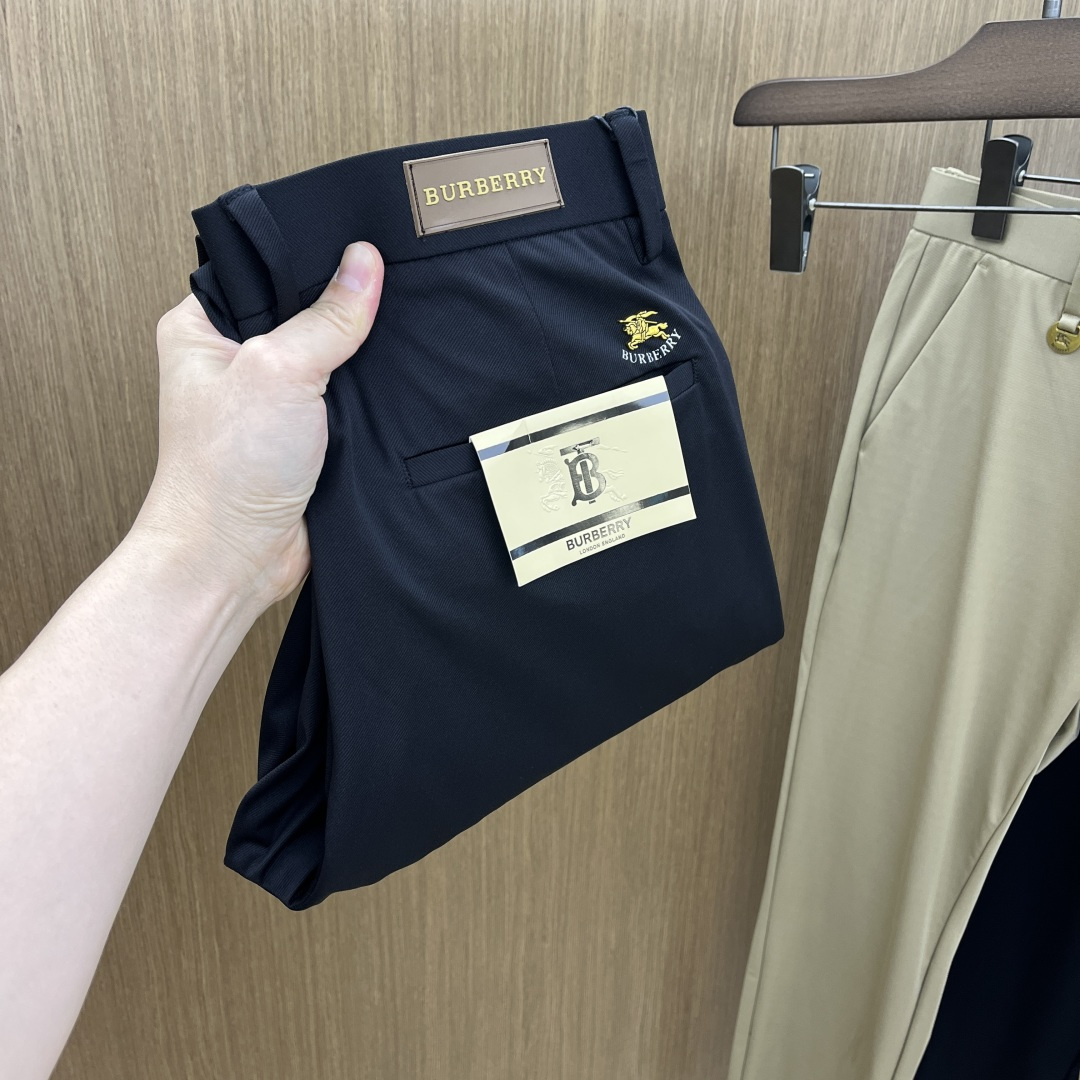 早春款 BBR 🔥🔥高端定制 26早春新款薄款休闲西裤 柜台同步发售 原版定制复刻 客供五金辅料 原单品