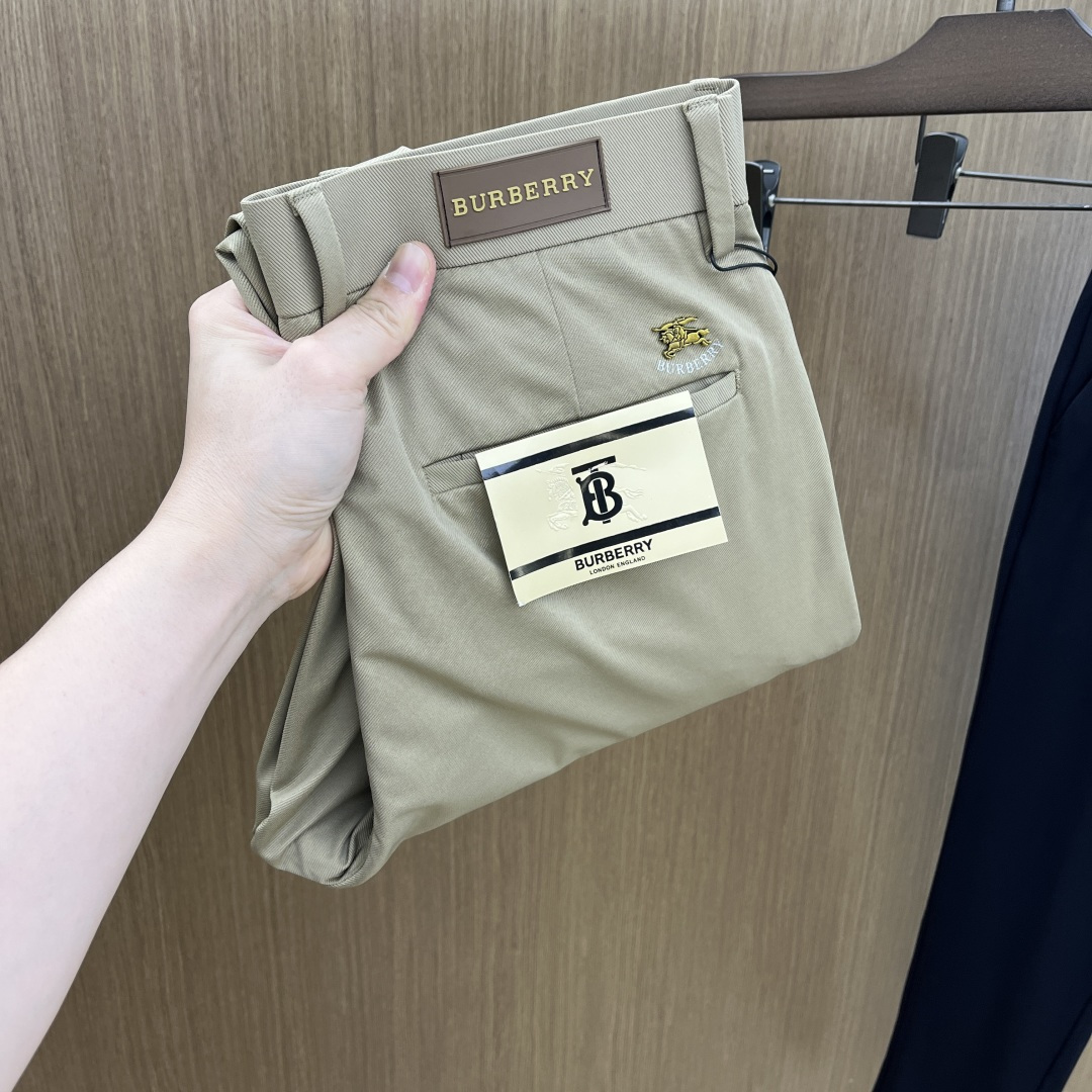 早春款 BBR 🔥🔥高端定制 26早春新款薄款休闲西裤 柜台同步发售 原版定制复刻 客供五金辅料 原单品