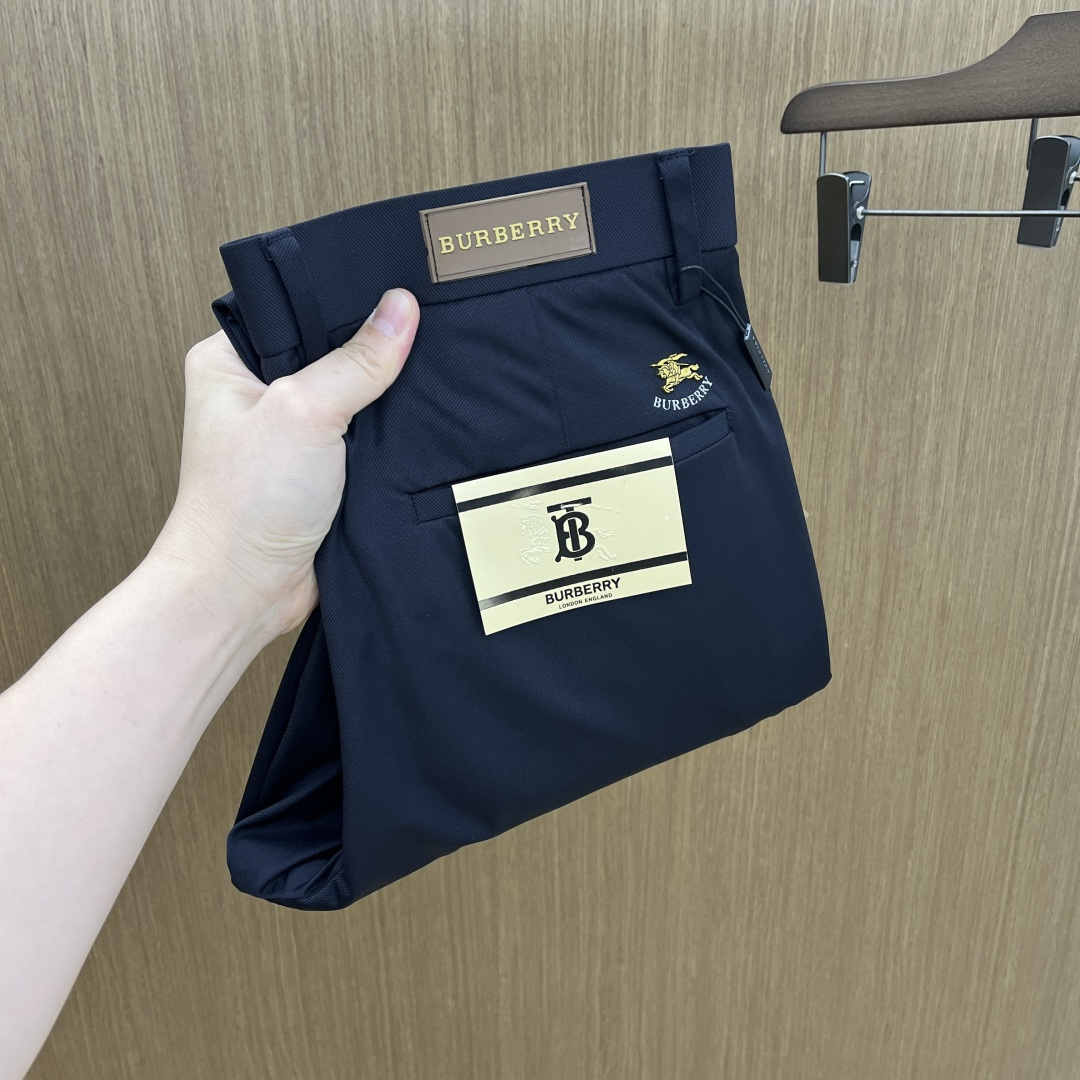 早春款 BBR 🔥🔥高端定制 26早春新款薄款休闲西裤 柜台同步发售 原版定制复刻 客供五金辅料 原单品