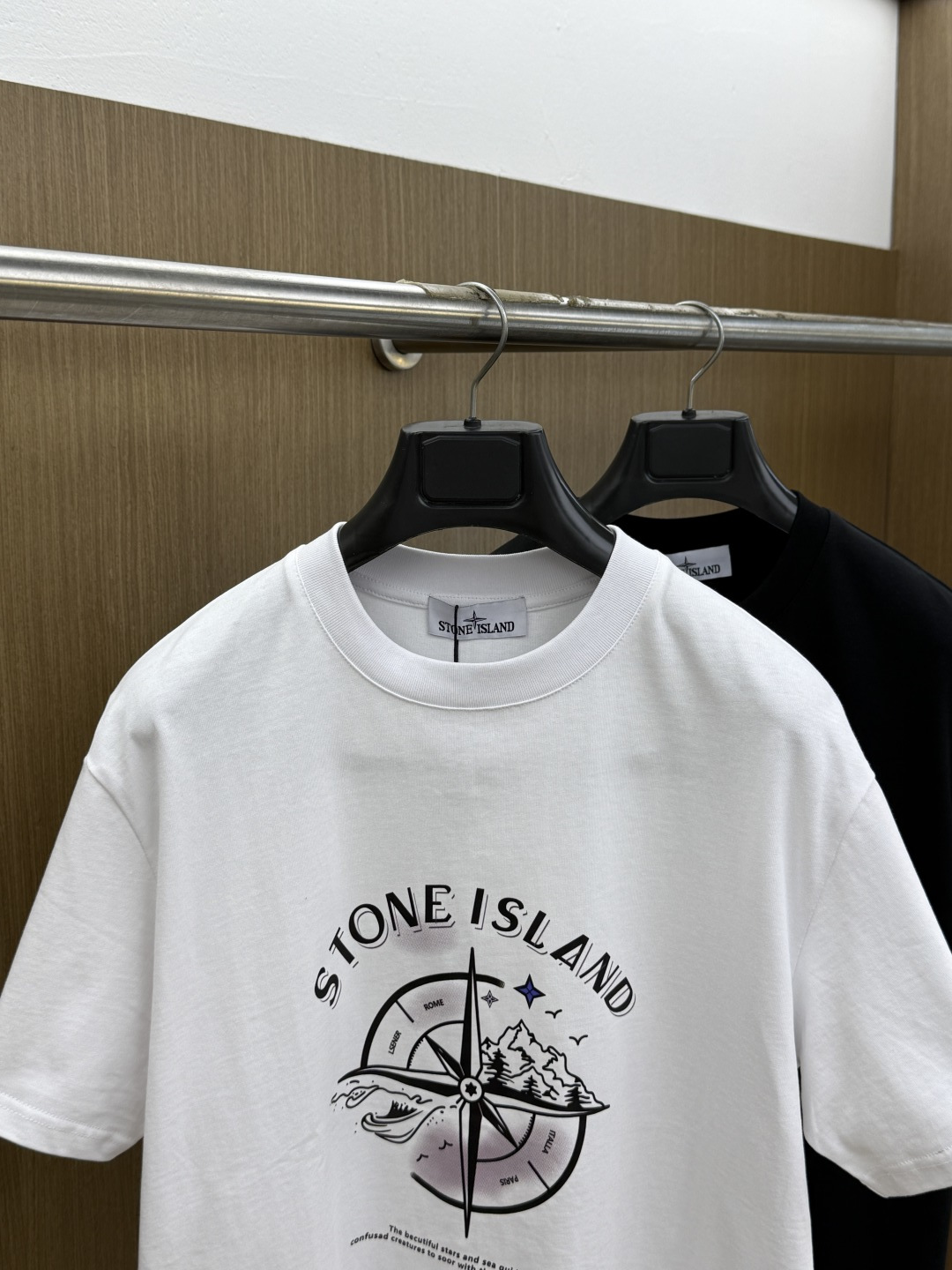 新品 石头岛🔥🔥春夏新款男女同款👫短袖圆领T恤，极具个性高级风，标志logo印花工艺设计！定制纯棉面料！