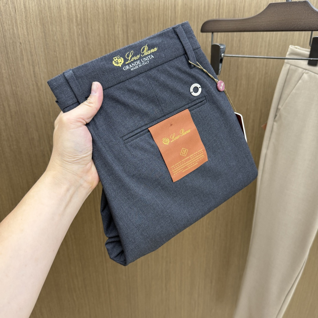 早春 Loro Piana 🔥🔥高端定制、2026早春最新款休闲西裤 柜台同步发售 原版定制复刻 客供五
