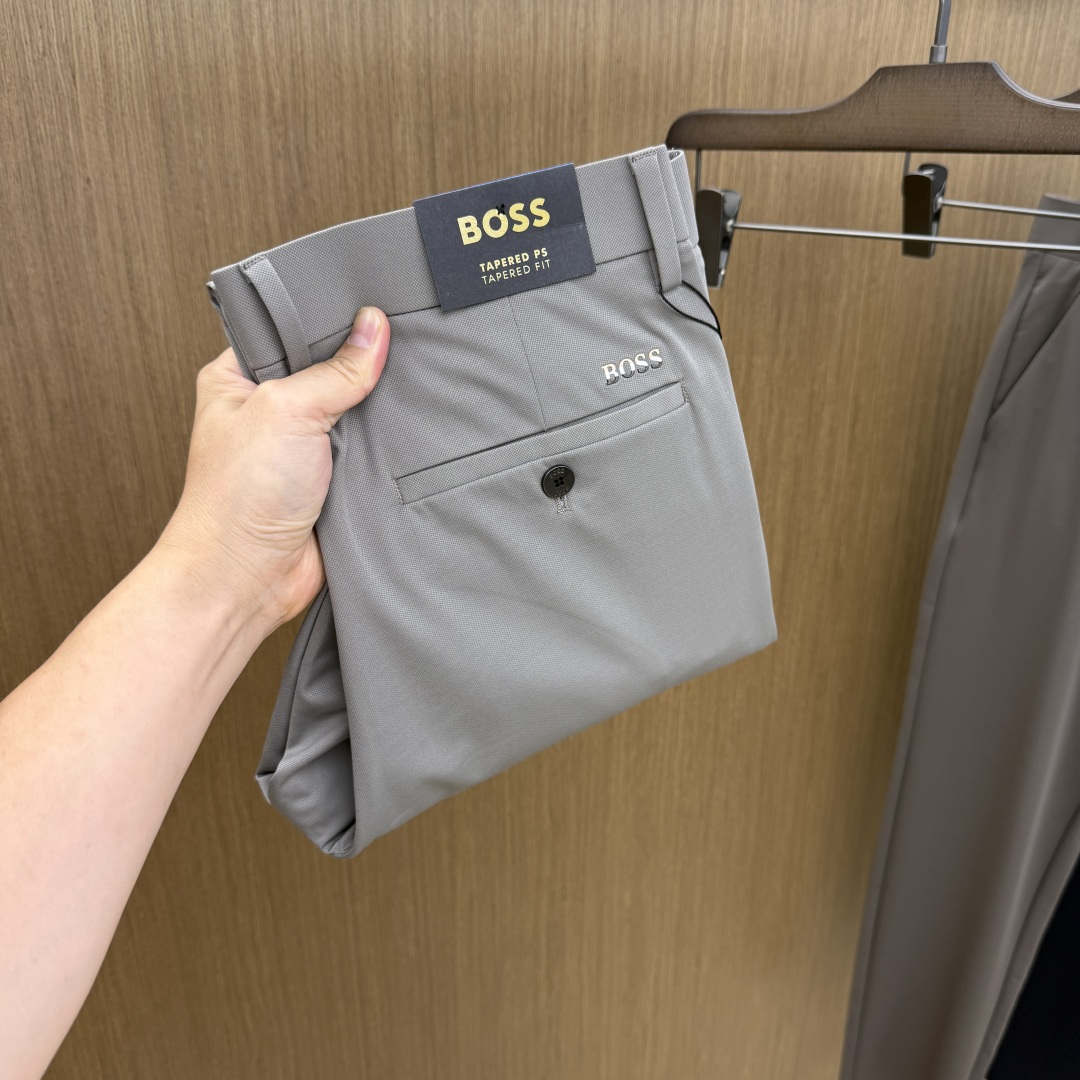 早春 BOSS 🔥🔥高端定制、2026早春最新款休闲西裤 柜台同步发售 原版定制复刻 客供五金辅料 原单