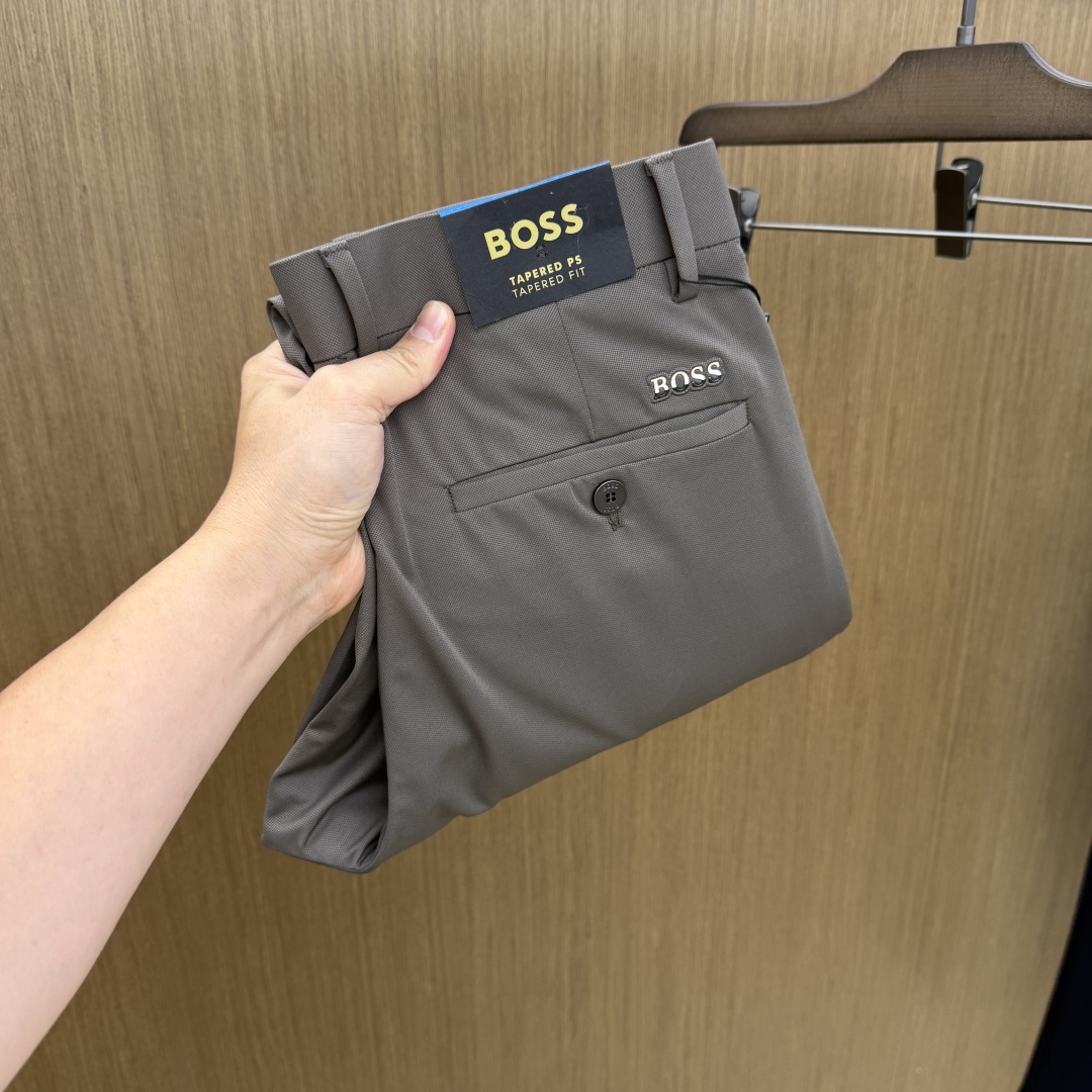 早春 BOSS 🔥🔥高端定制、2026早春最新款休闲西裤 柜台同步发售 原版定制复刻 客供五金辅料 原单