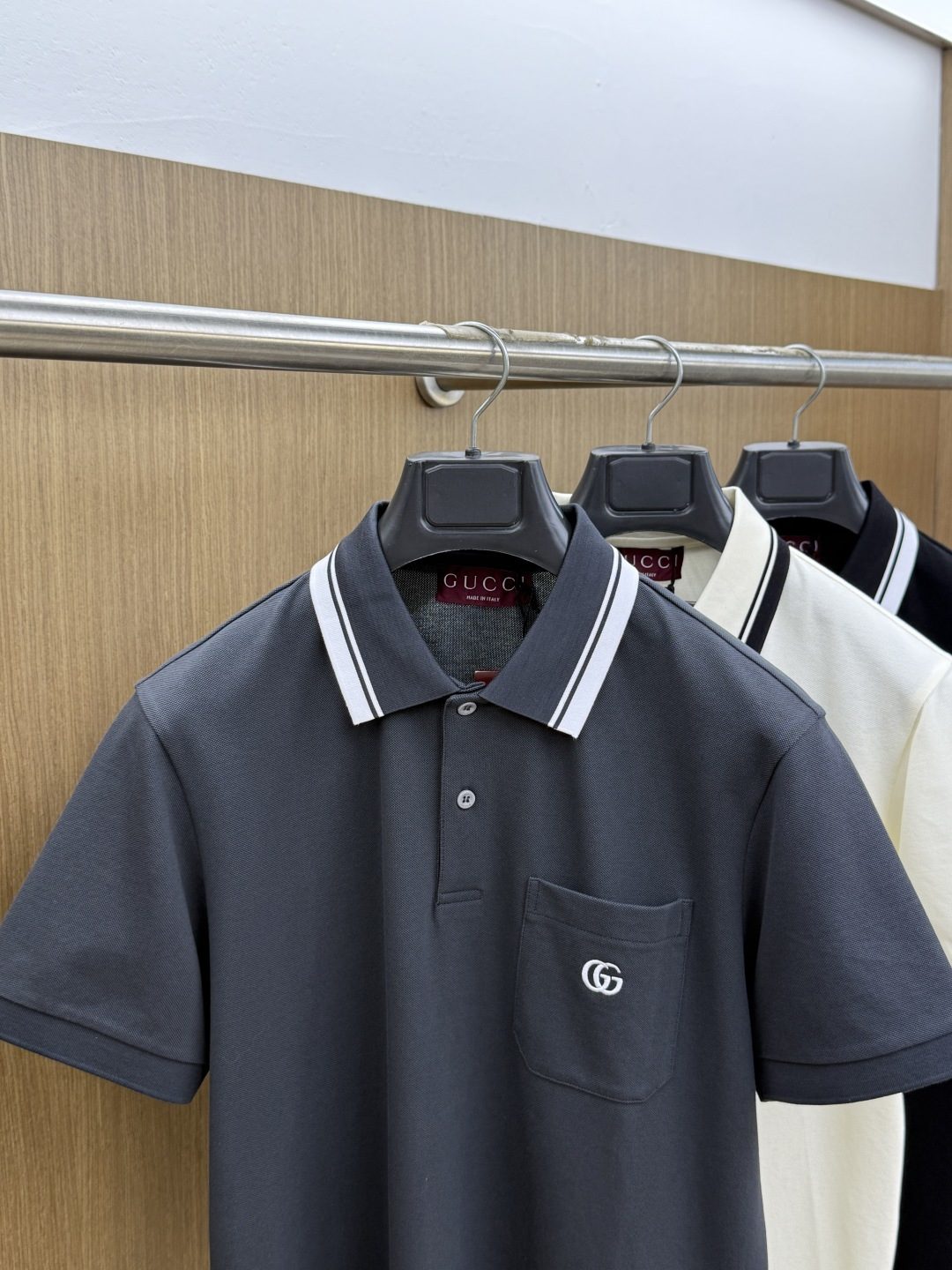 早春 Gucc 🔥🔥高级定制 26ss春夏新款翻领POLO短袖T恤 原版定制 面料选用进口珠地棉 轻薄透