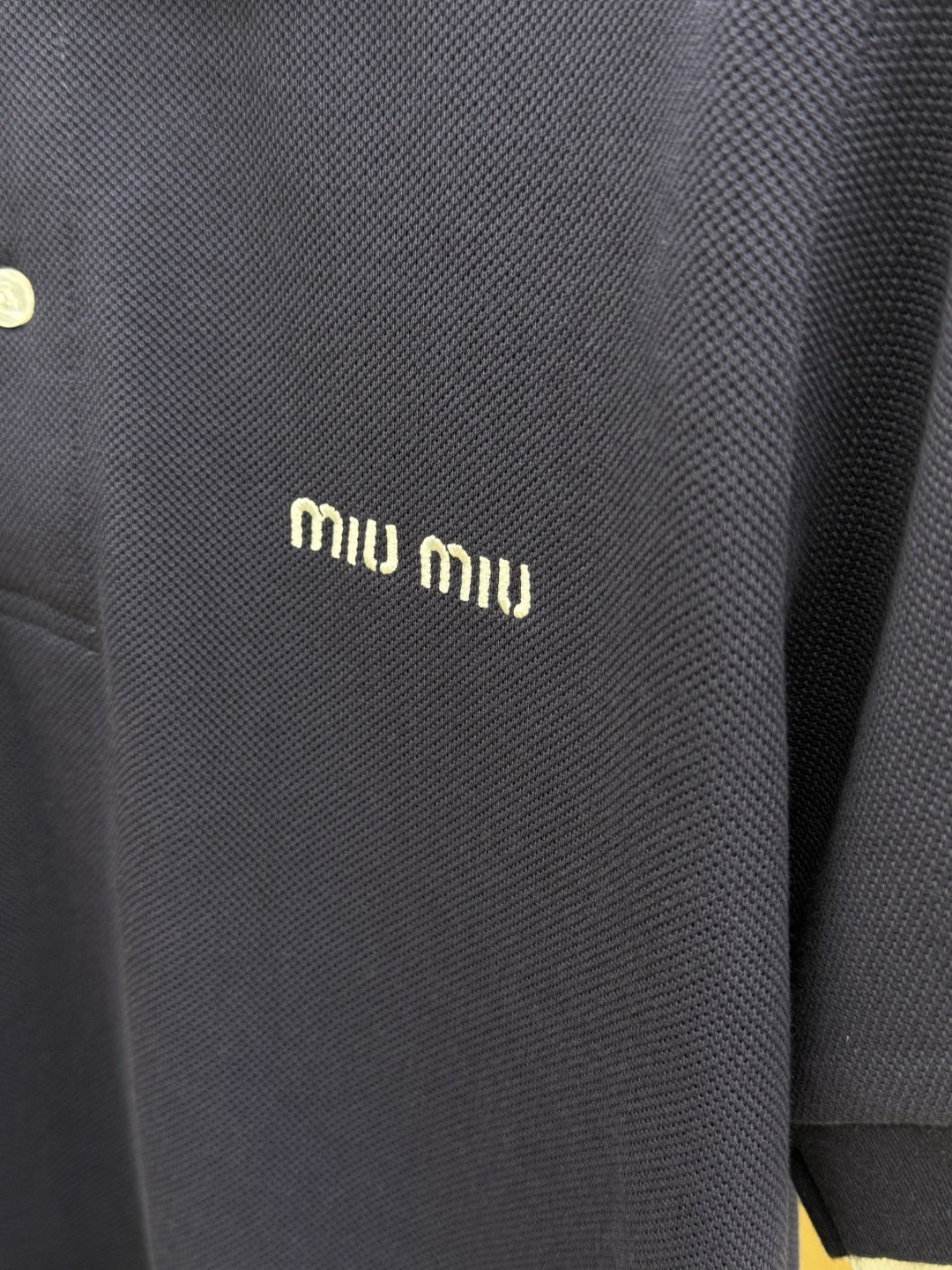 早春 MIU 🔥🔥高品质 2026春夏最新款经典POLO短袖T恤 经典标识图案logo时尚简约潮流短袖，