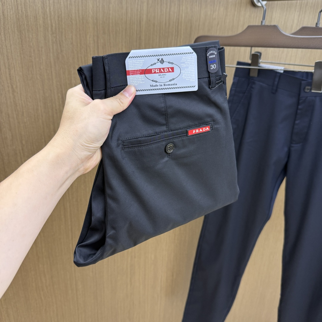 早春款 PD🔥🔥高端定制 26早春新款薄款休闲西裤 柜台同步发售 原版定制复刻 客供五金辅料 原单品质 