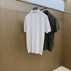早春 Loro piana 🔥🔥独家定制 2026新款男士高端简约翻领针织短袖T恤衫,香港洋行渠道货,纯 早春 Loro piana 🔥🔥独家定制 2026新款男士高端简约翻领针织短袖T恤衫,香港洋行渠道货,纯