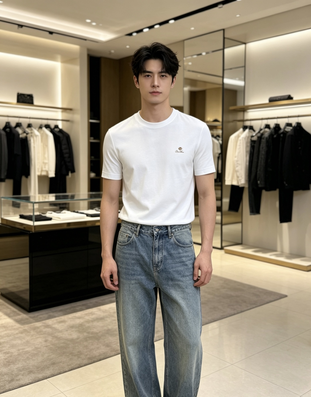 早春 Loro piana 🔥s新品莫代尔T恤.原单推荐❤️经典标识.3D立体定制工艺.质感品质呈现.经