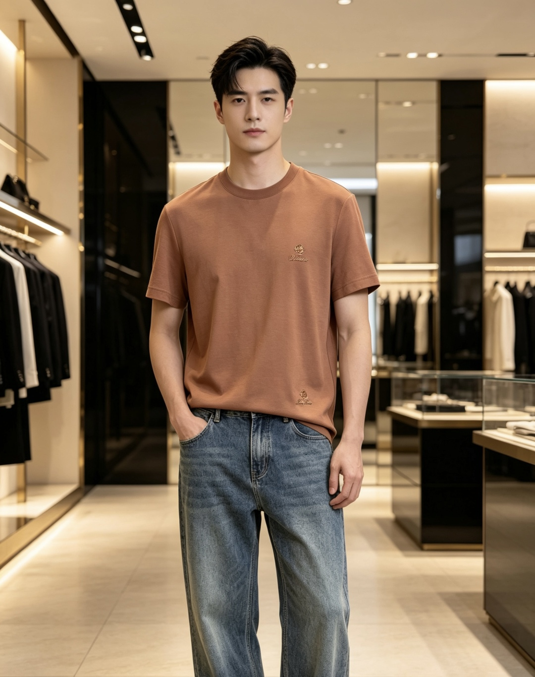 早春 Loro piana 🔥s新品莫代尔T恤.原单推荐❤️经典标识.3D立体定制工艺.质感品质呈现.经