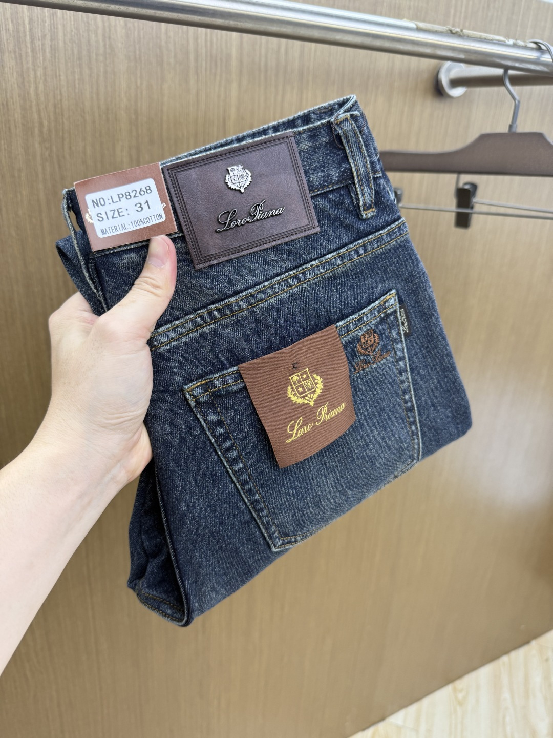 秋冬 Loro Piana 🔥🔥高端定制 26秋冬新款男士时尚休闲牛仔裤👖 柜台同步发售 原版定制复刻 客供五金辅料 原