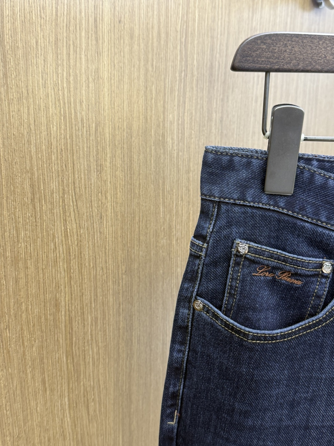 秋冬 Loro Piana 🔥🔥高端定制 26秋冬新款男士时尚休闲牛仔裤👖 柜台同步发售 原版定制复刻 客供五金辅料 原