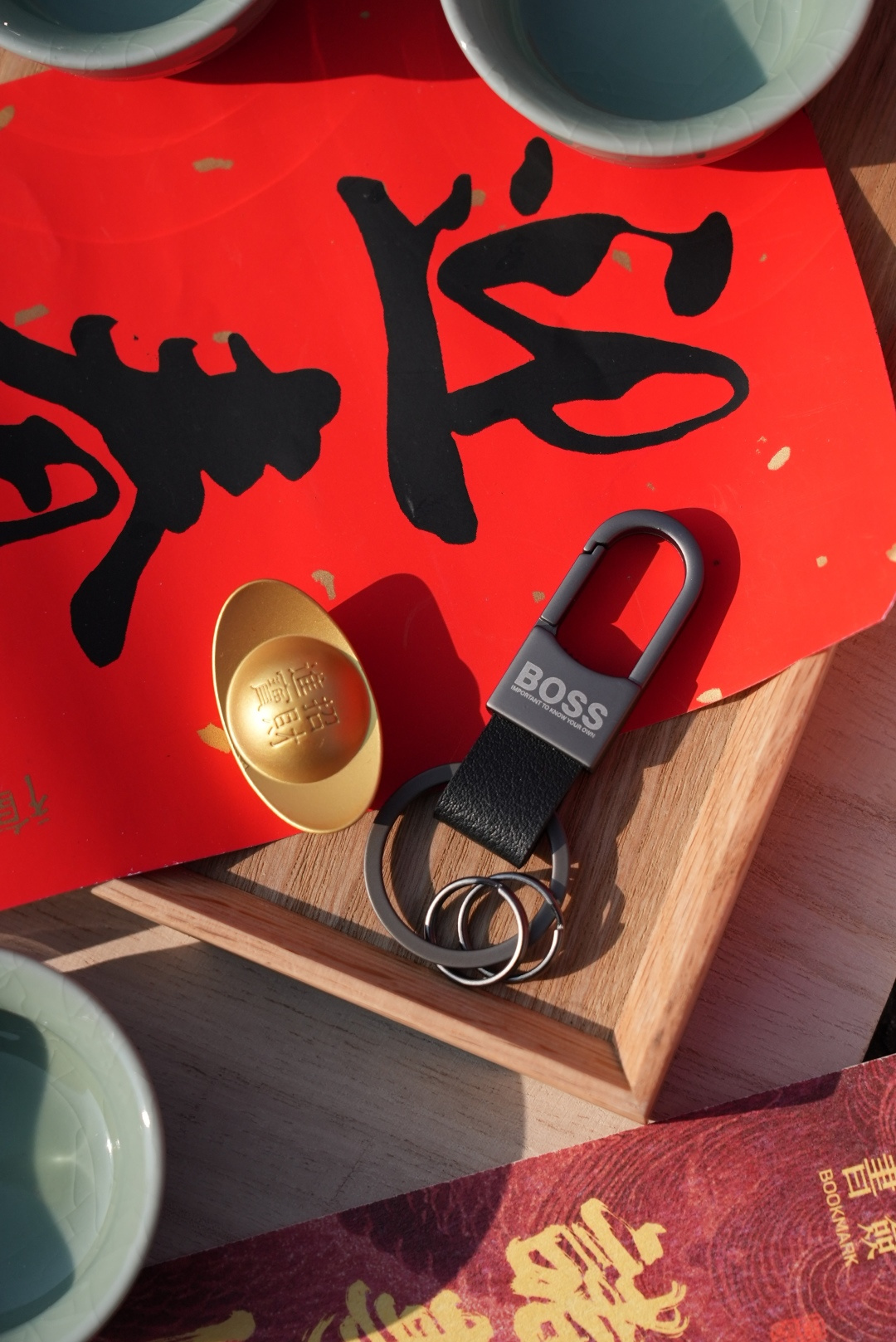 「金元宝茶宠+钥匙扣细节」金元宝采用古铜精铸，沉淀厚重，实物非常有份量，寓意非凡！可以带来财运和好运！ 9