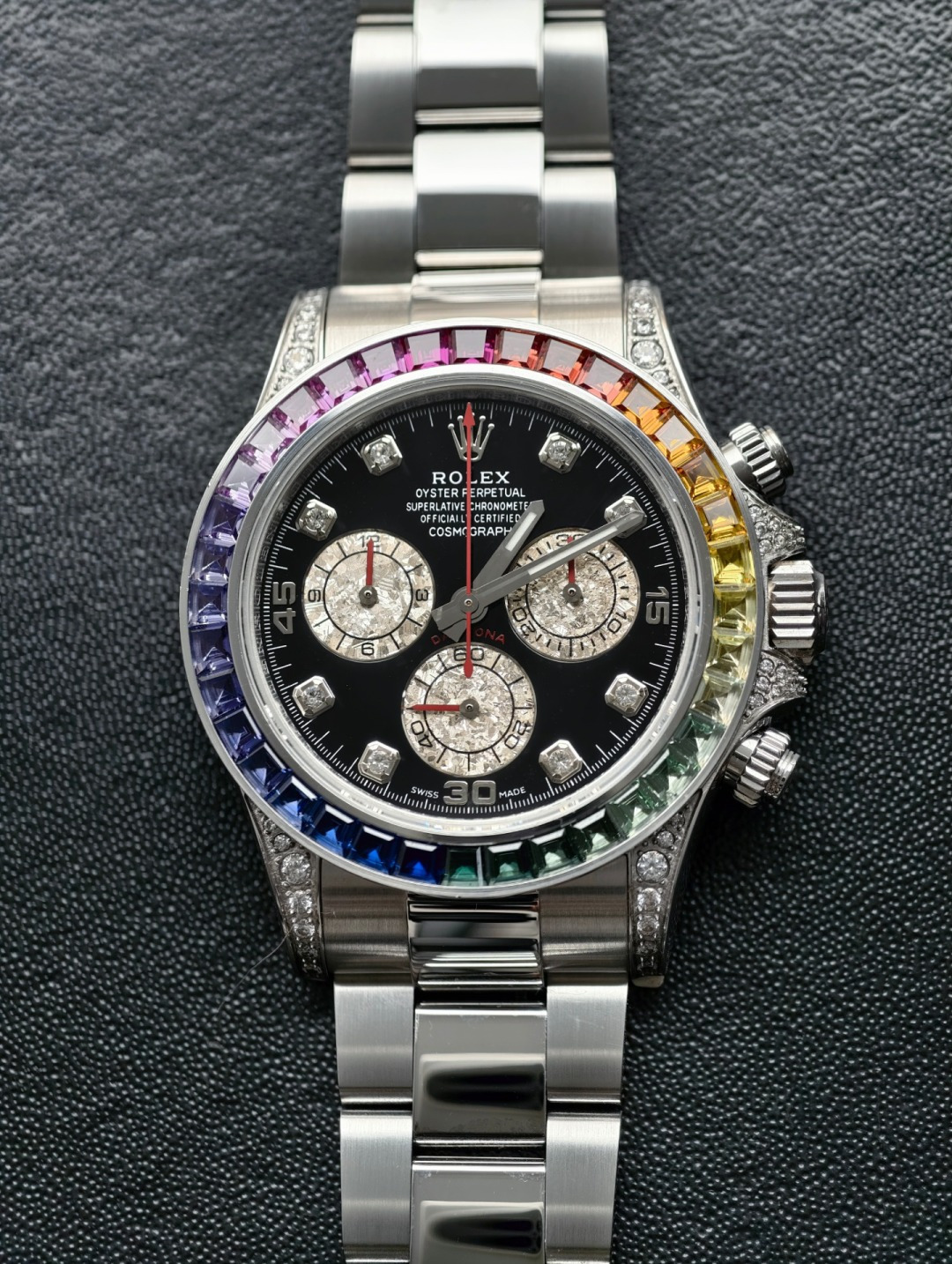 NO:687734,BDS’s top-of-the-line Daytona full range of non-fading products are now available for shipment!  !  !  The products produced by the BDS non-fading studio must be high-quality products, and they are highly anticipated. They are born out of the blue. They are non-fading, must not fade, and will never fade. They are the best choice for all factory products. We hereby solemnly promise to all friends that if the color fades within five years, we will replace them with new ones for free. We must replace them with new ones, and we must definitely replace them with new ones. This is because we have confidence.  Friends who have played with this kind of tungsten-containing Daytona watch with the same weight all know that for example, the surface of a certain factory's product is covered with steel, and the skin will peel off after wearing it for a month. Why should it be covered with steel? Because the gold plating solution currently on the market is developed for stainless steel, they are not capable of plating gold on tungsten gold, so they use steel-coated steel to solve the gold plating problem. However, they never expected that steel and tungsten will be incompatible. Thermal expansion and contraction will deform the surface of the stainless steel top and cause the skin to peel off!  !  !  For another example, after a certain factory product faded, even if the watch friends used the most expensive gold-plating process, the color would still fade and fall off after two months of wearing it. This is because the copper in the tungsten alloy will react with oxygen, bubbling inside, causing discoloration. So, can watches containing tungsten only fade and peel off, and not be durable?   This problem of fading and peeling has been plaguing the entire industry, and has finally been perfectly solved through the research of our non-fading studio. Our studio first adopts the photoelectric nickel process, and carries out a bottom-level anti-oxidation treatment on the surface of the tungsten-copper alloy at all costs to avoid contact between the tungsten-copper watch case and the air. The reason why the color of the Swiss movement remains bright for a long time is the nickel plating process used. Our  After photoelectric nickel plating, the tungsten copper watch case is also gold-plated to give the watch a real gold color. All watches in our studio can issue a gold-containing test certificate. After the gold-plating of the watch, the latest black technology, Swiss VD coating technology, is used to cover the surface of the watch with a protective film. This is why our studio solemnly promises to all watch friends to replace it with a new one for free if it fades within five years!  !  !   As for the remaining accessories, they must go beyond factory products and use Dandong movements, which are undoubtedly durable and stable. The hands and dials are all substitute accessories, high-transparent sapphire crystal glass, substitute ceramic scale rings, real color gem inlays, real meteorite dials, and cultured diamond outer rings. The weight is the smallest thing, and must be correct. It will not be top-heavy, and the straps will not be lengthened or thickened. The whole series must be top-notch. Welcome to those who know watches to appreciate it!  !  !  ,,gold plating19860909BDS最顶级的足重迪通拿不掉色全系列产品出货啦！！！ BDS不掉色工作室出品必属精品,众望所归,横空出世,就是不掉色,必须不掉色,绝对不掉色,秒杀一切厂货的存在. 在此向各位表友郑重承诺,五年内掉色免费换新,必须换新,绝对换新,就是有信心.  玩过这种重量一致的含钨材质的迪通拿的表友都知道,例如某厂货是表面包钢的,戴一个月就掉皮了,为什么要包钢呢,因为目前市场上的镀金药水是针对不锈钢研发的,他们没有能力在钨金色上面镀金,所以用包钢来解决镀金的问题,但是他们万万没想到,钢和钨之间也会不兼容,热胀冷缩就会把表面的不锈钢顶变形从而掉皮！！！ 再例如某厂货掉色后,哪怕表友们用最贵的包金工艺,依旧还是戴两个月就掉色脱落了,因为钨合金里面的铜会和氧气发生反应,从而在里面鼓泡,导致掉色,那么含钨的手表就只能是掉色掉皮不耐用吗？  这个掉色掉皮的问题一直困扰着整个行业,终于在我们不掉色工作室的研究之下被完美的解决了,本工作室先采用光电镍的工艺,不惜成本在钨铜合金的表面先进行底层的抗氧化处理,避免钨铜表壳和空气接触,瑞士机芯的颜色之所以经久不衰一直很亮,就是用的镀镍工艺,我们的钨铜表壳在光电镀镍后,还进行了手表包金工艺,才能让手表拥有真金的色泽,本工作室的手表都可出具手表含金的检测证书哦.处理完手表包金后还用了最新的黑科技,瑞士vd覆膜技术,在手表的表面覆上一层保护膜,所以本工作室才会给各位表友郑重承诺五年内掉色免费换新！！！  至于剩下的配件,必须超越厂货,采用丹东机芯,耐用稳定毋容置疑,指针和表盘都是代用配件,高透蓝宝石水晶玻璃,代用陶瓷刻度圈口,真彩宝镶嵌,真陨石表盘,培育钻外圈,重量那就是最小的事,必须对版,不会头重脚轻,不加长加厚表带,全系必须顶配,欢迎懂表的您品鉴！！！,,gold plating,Watch