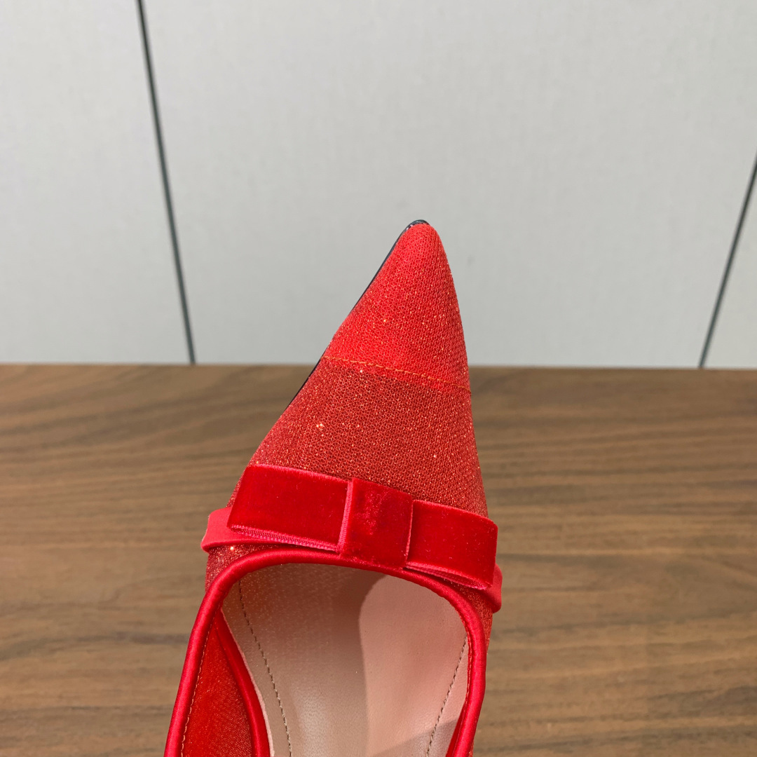 【Malone Souliers】网面中跟半拖。鞋面定制网面，羊皮垫脚。进口真皮大底。跟高8.5cm码数