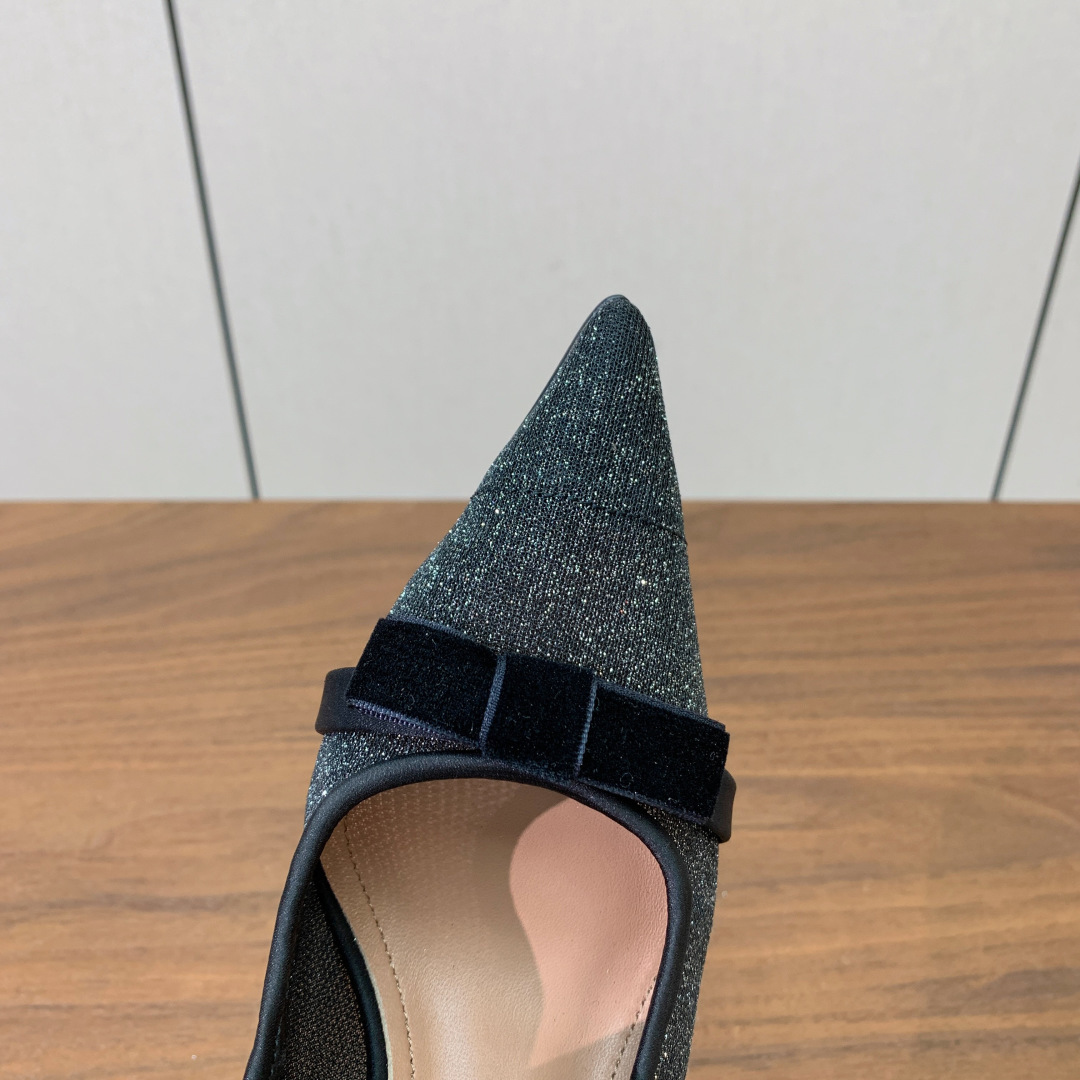 【Malone Souliers】网面中跟半拖。鞋面定制网面，羊皮垫脚。进口真皮大底。跟高8.5cm码数