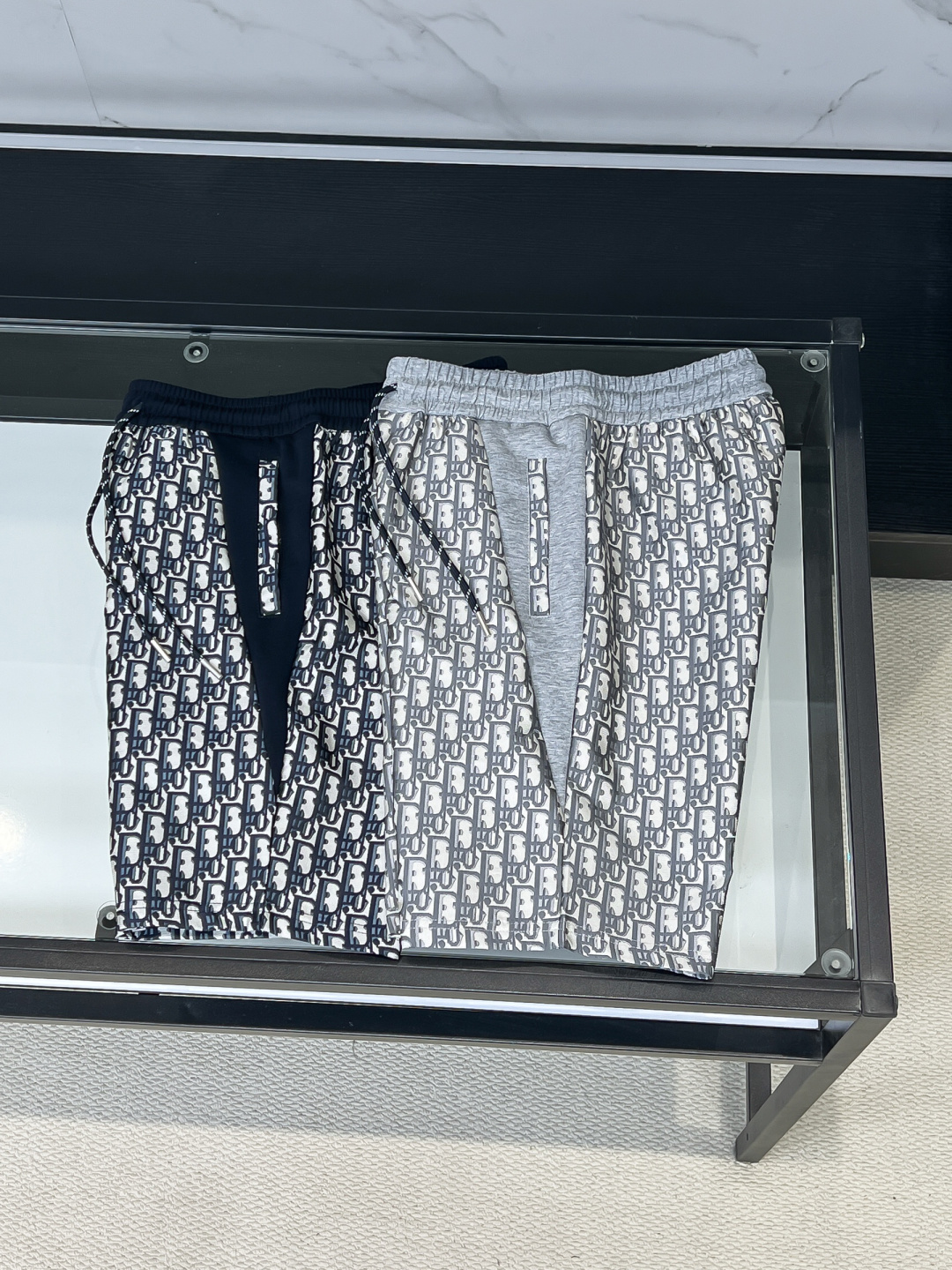 Dior Oblique Print Panel Shorts