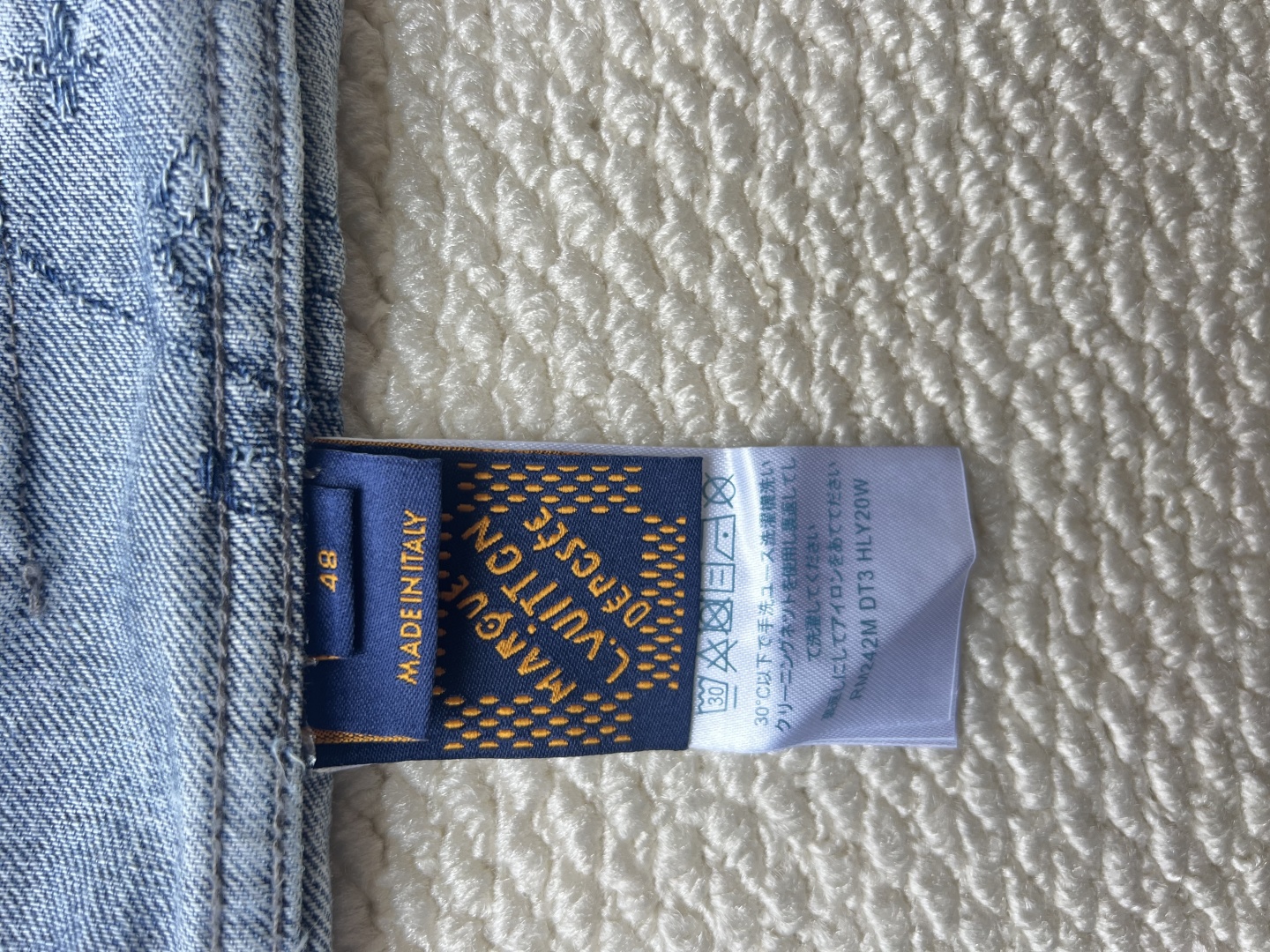 P280 LOUIS VUITTON x Nigo 联名款 MNG FW25 云朵工装长袖牛仔外套 
码数：46-48-50-52