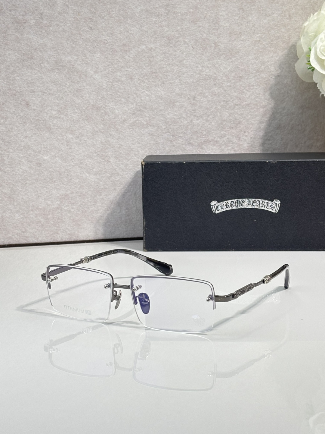 NO:865084,CHROME HEART* MODELCH8289 SIZE60 mouth 15-156 titanium glasses sunglasses, glasses, chrome hearts19860909CHROME HEART* MODELCH8289 SIZE60口15-156 钛眼镜墨镜太阳镜,眼镜,chrome hearts,glasses