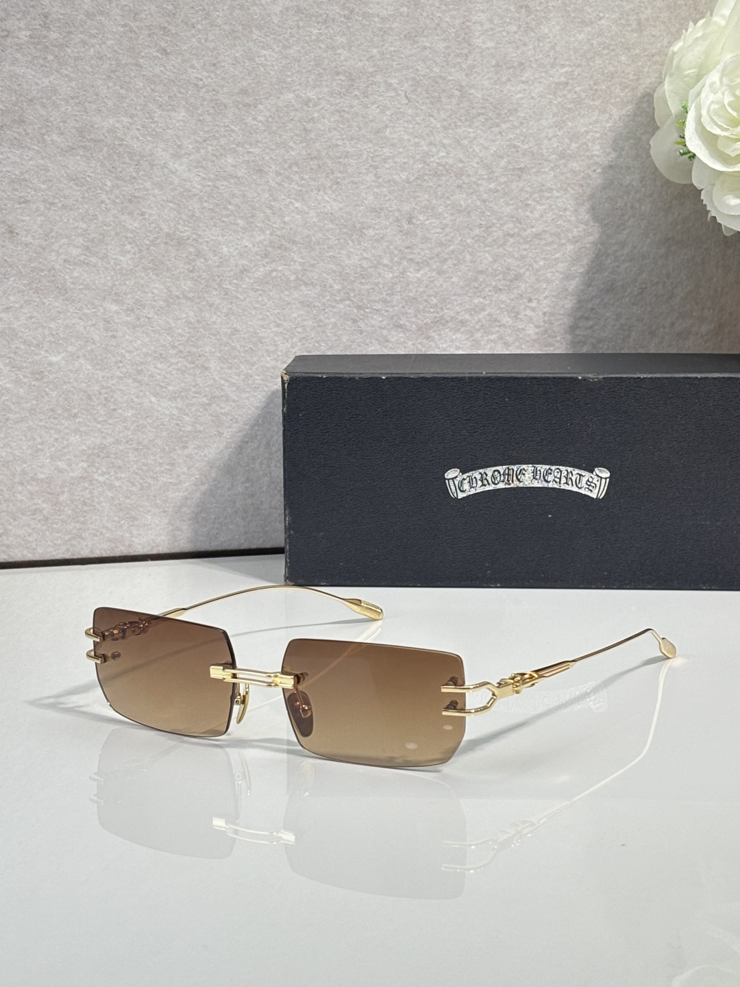NO:865111,CHROME HEART* MODELLORDIE SIZE58 mouth 17- glasses, sunglasses, sunglasses, glasses, chrome hearts19860909CHROME HEART* MODELLORDIE SIZE58口17- 眼镜墨镜太阳镜,眼镜,chrome hearts,glasses