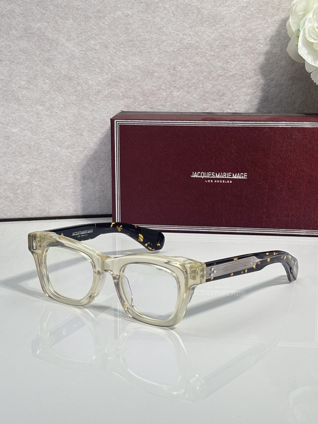 NO:884634,JACQUES MARIE MAG* MODELDEALAN SIZE49 Mouth 22 10th Anniversary Boxed Glasses Sunglasses Sunglasses, Glasses19860909JACQUES MARIE MAG* MODELDEALAN SIZE49口22 10周年 配盒眼镜墨镜太阳镜,眼镜,glasses