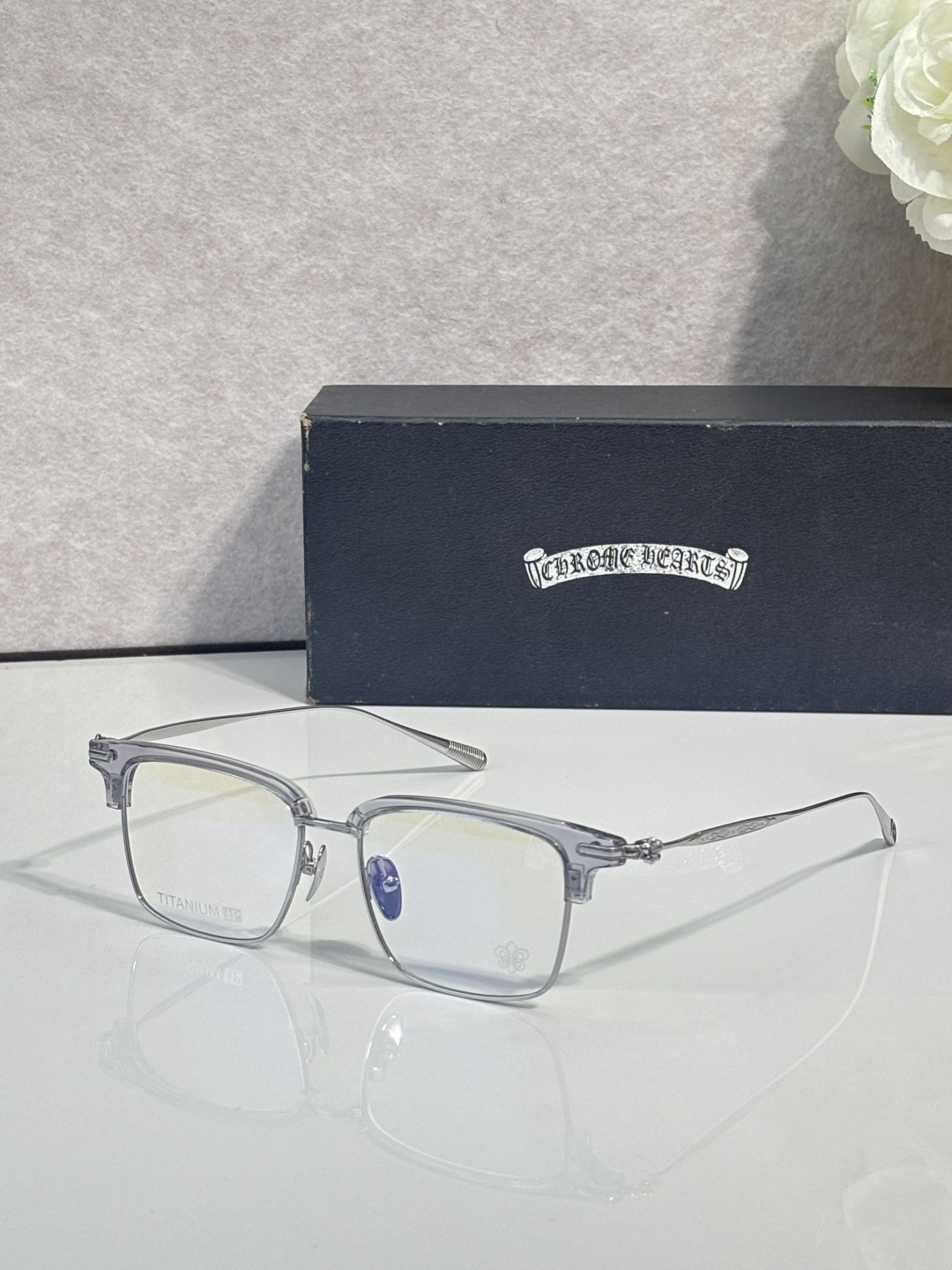 NO:884584,CHROME HEART* MODELCH8342 SIZE53 mouth 16-149 glasses, sunglasses, sunglasses, glasses, chrome hearts19860909CHROME HEART* MODELCH8342 SIZE53口16-149 眼镜墨镜太阳镜,眼镜,chrome hearts,glasses