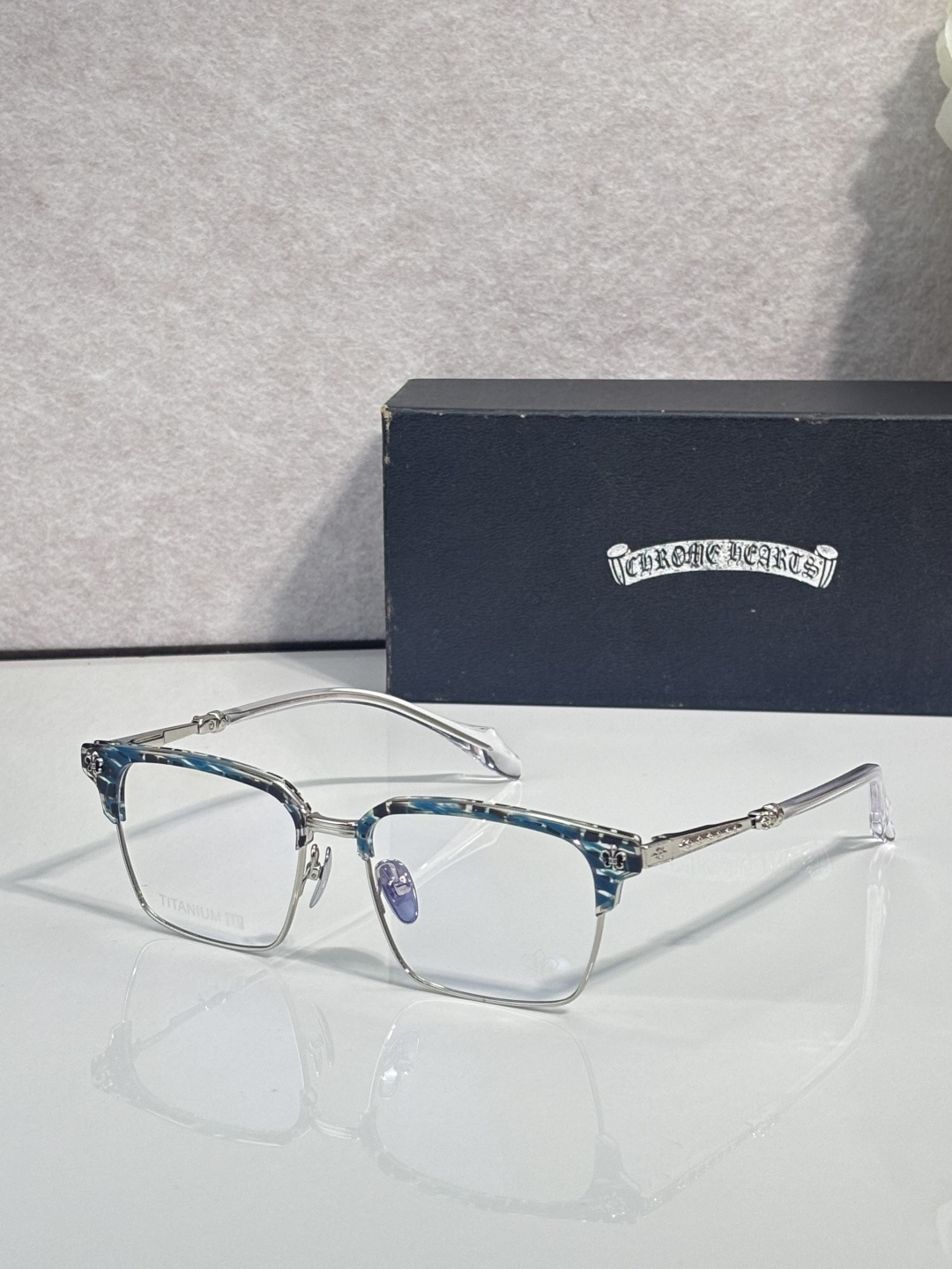 NO:884576,CHROME HEART* MODELCH8351 SIZE54 mouth 17- glasses, sunglasses, sunglasses, glasses, chrome hearts19860909CHROME HEART* MODELCH8351 SIZE54口17- 眼镜墨镜太阳镜,眼镜,chrome hearts,glasses
