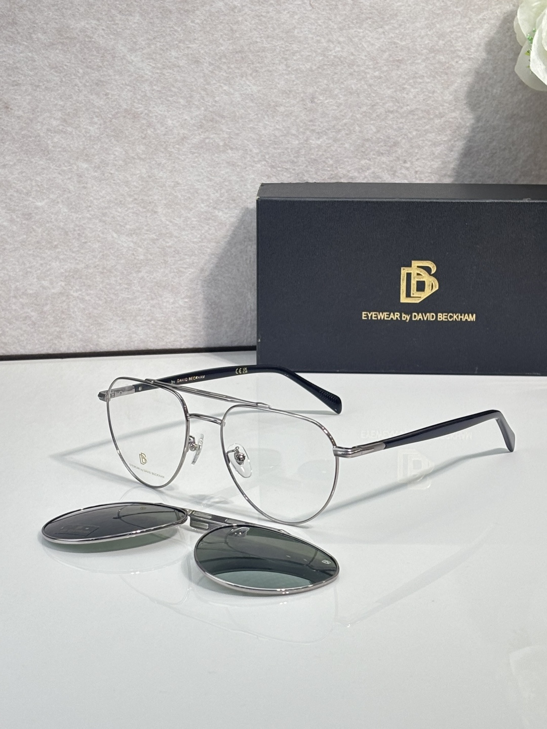 NO:896364,DAVID BECKHA* MODELDB SIZE55□19 Magnetic Lens Glasses Sunglasses Sunglasses, Glasses19860909DAVID BECKHA* MODELDB SIZE55□19  磁吸镜片眼镜墨镜太阳镜,眼镜,glasses