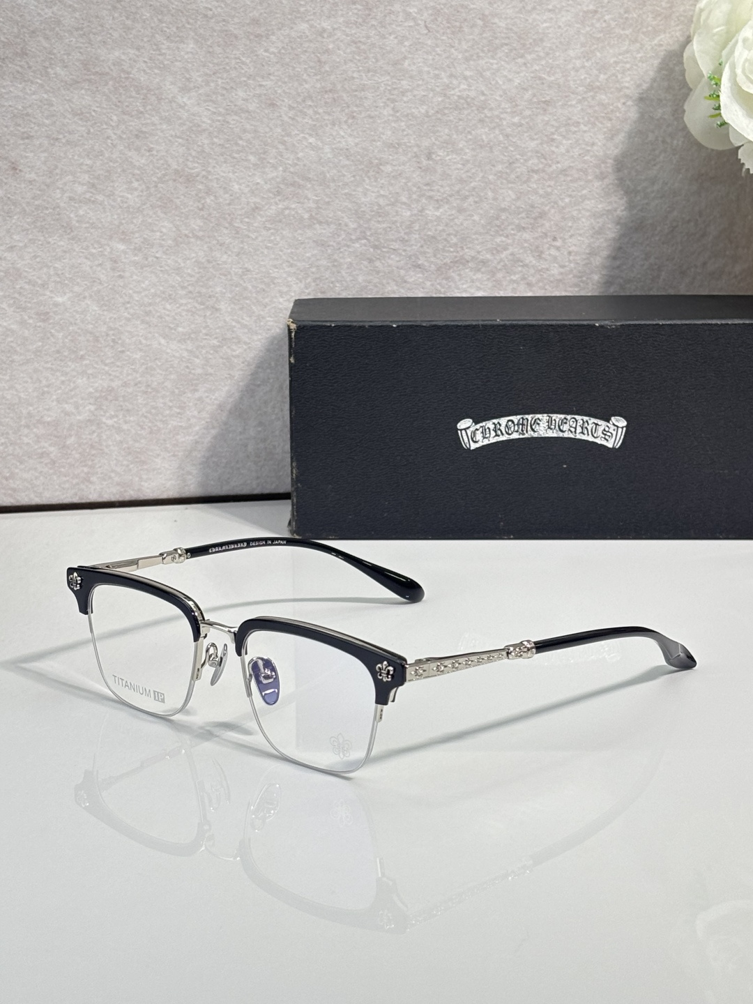 NO:948465,CHROME HEART* MODELCH8356 SIZE52 mouth 20- glasses, sunglasses, sunglasses, glasses, chrome hearts19860909CHROME HEART* MODELCH8356 SIZE52口20- 眼镜墨镜太阳镜,眼镜,chrome hearts,glasses