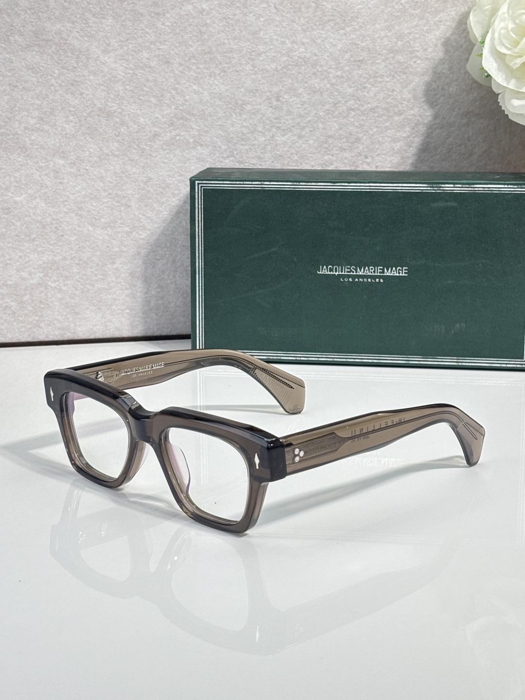 NO:952566,JACQUES MARIE MAG* MODELFELLINII SIZE51 mouth 20 with box glasses sunglasses sunglasses, glasses19860909JACQUES MARIE MAG* MODELFELLINII SIZE51口20 配盒眼镜墨镜太阳镜,眼镜,glasses