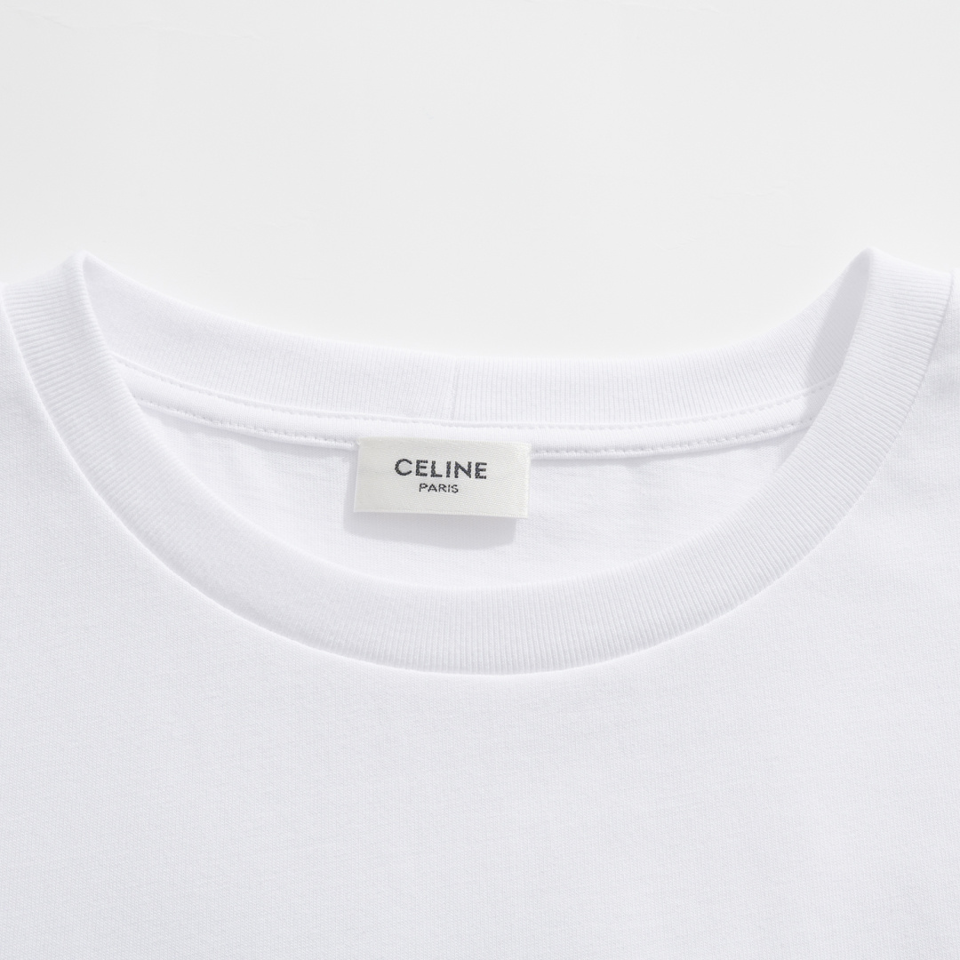 Футболка Celine с вышивкой Triumph