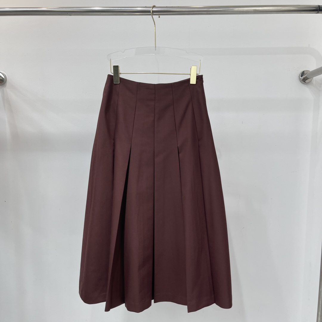 Elegant Women's Burgundy Coat and Pleated Skirt Set - Available in S-XL 10 cmp i1755494960140 1575 0 8