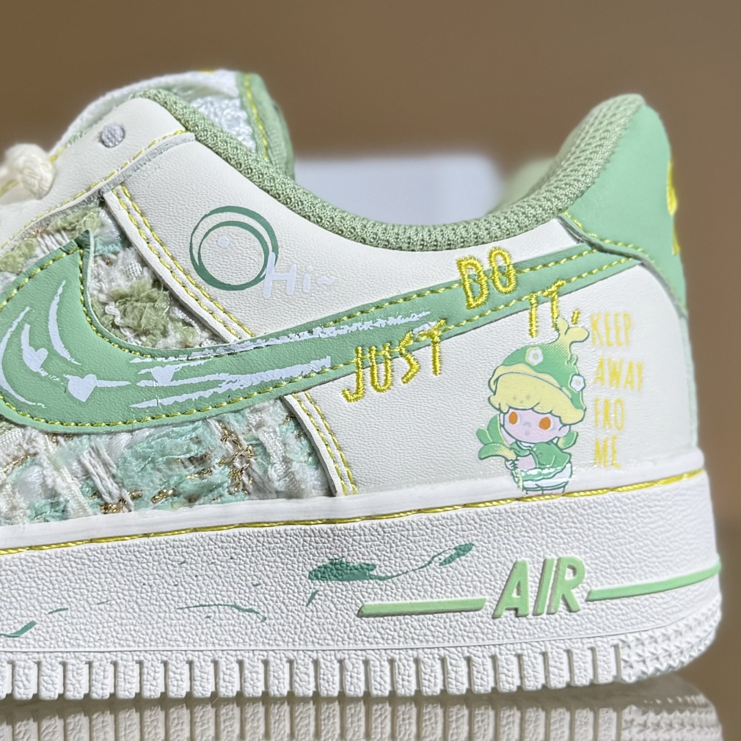 Nike Air Force 1 Low 07 x Just Do It 白绿 FJ7740-110