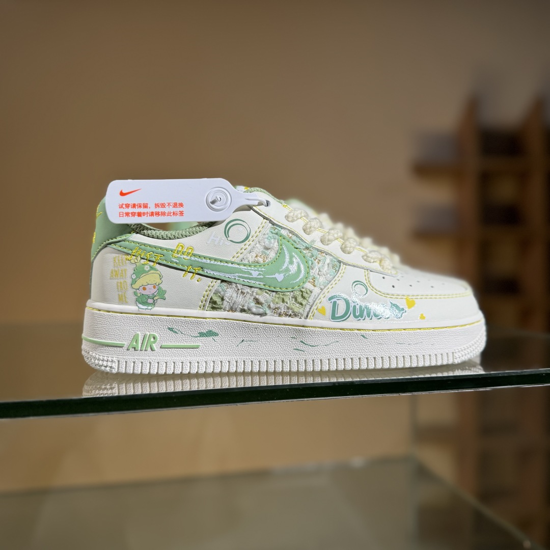 Nike Air Force 1 Low 07 x Just Do It 白绿 FJ7740-110