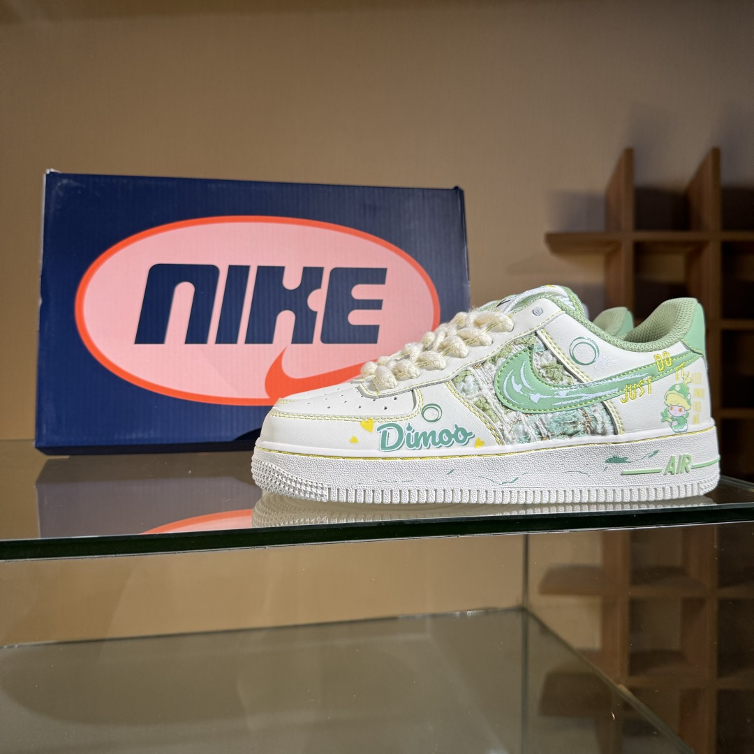 Nike Air Force 1 Low 07 x Just Do It 白绿 FJ7740-110
