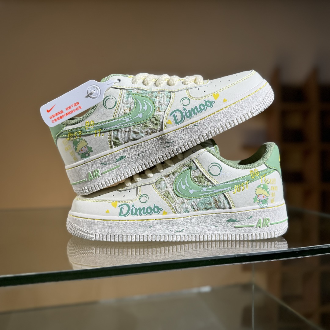 Nike Air Force 1 Low 07 x Just Do It 白绿 FJ7740-110