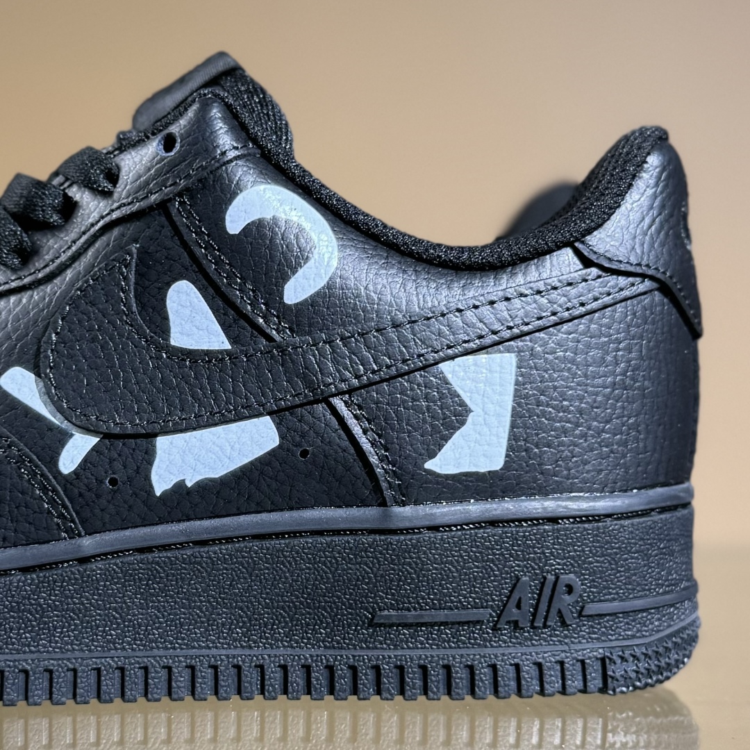 Black COMME des GARCONS x Nike Air Force 1 LOW 黑色 IB9949-001