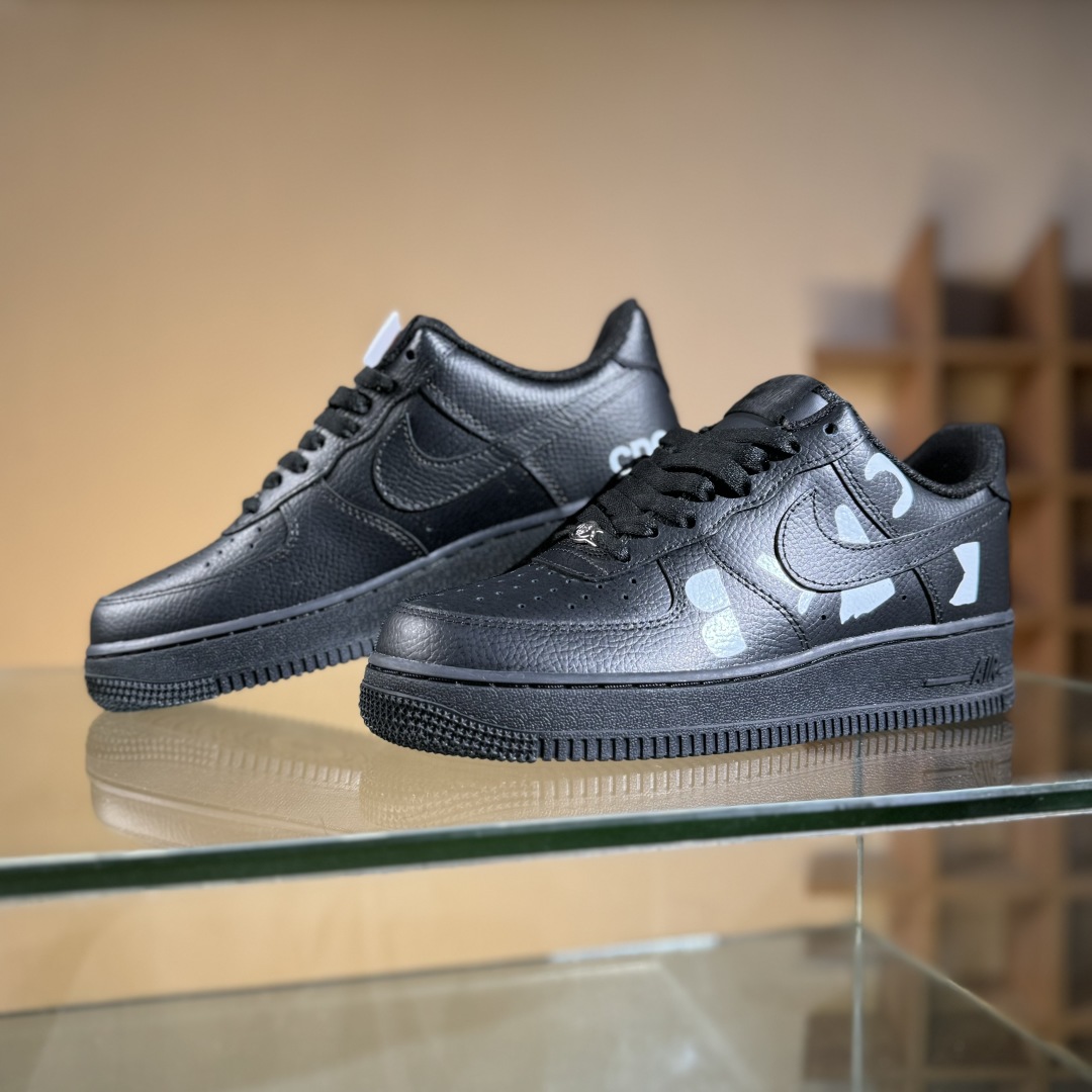 Black COMME des GARCONS x Nike Air Force 1 LOW 黑色 IB9949-001